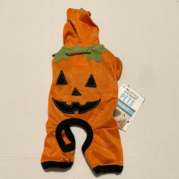 Martha Stewart Pets Pumpkin Costume Fashion Apparel Size XS Halloween - Picture 1 of 13